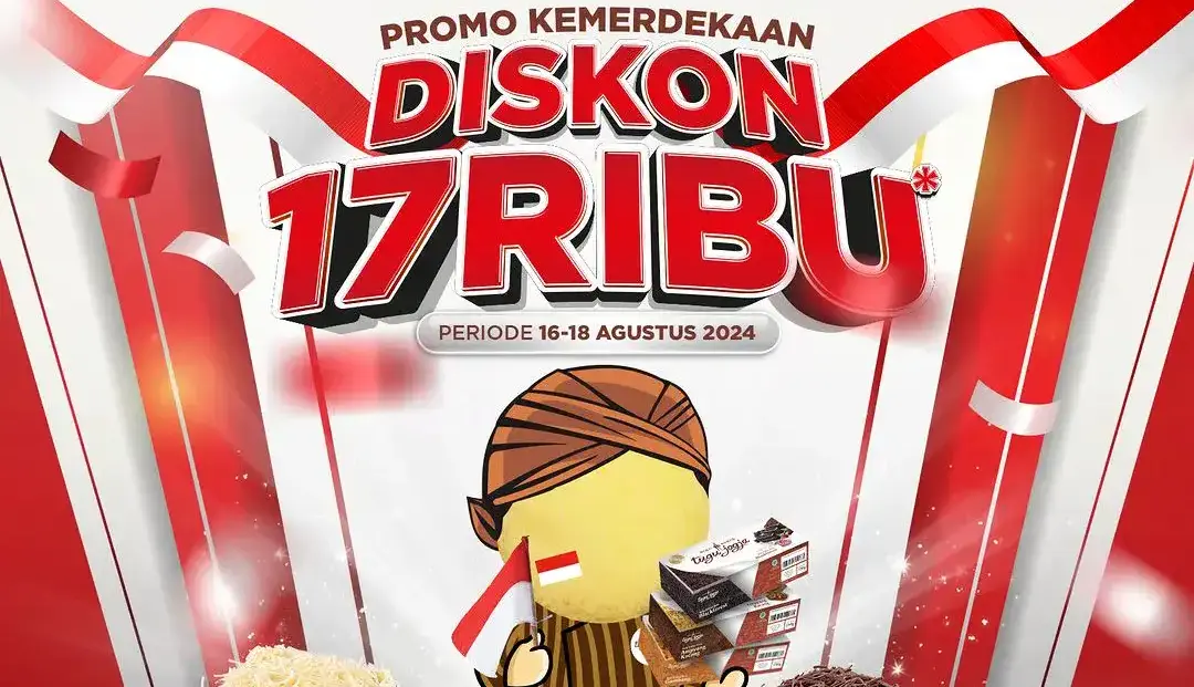 PROMO KEMERDEKAAN DISKON 17 RIBU