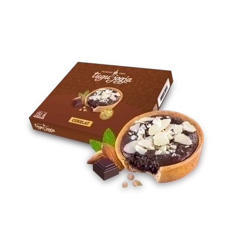 Almond Tart Cokelat (Isi 6 Pcs)